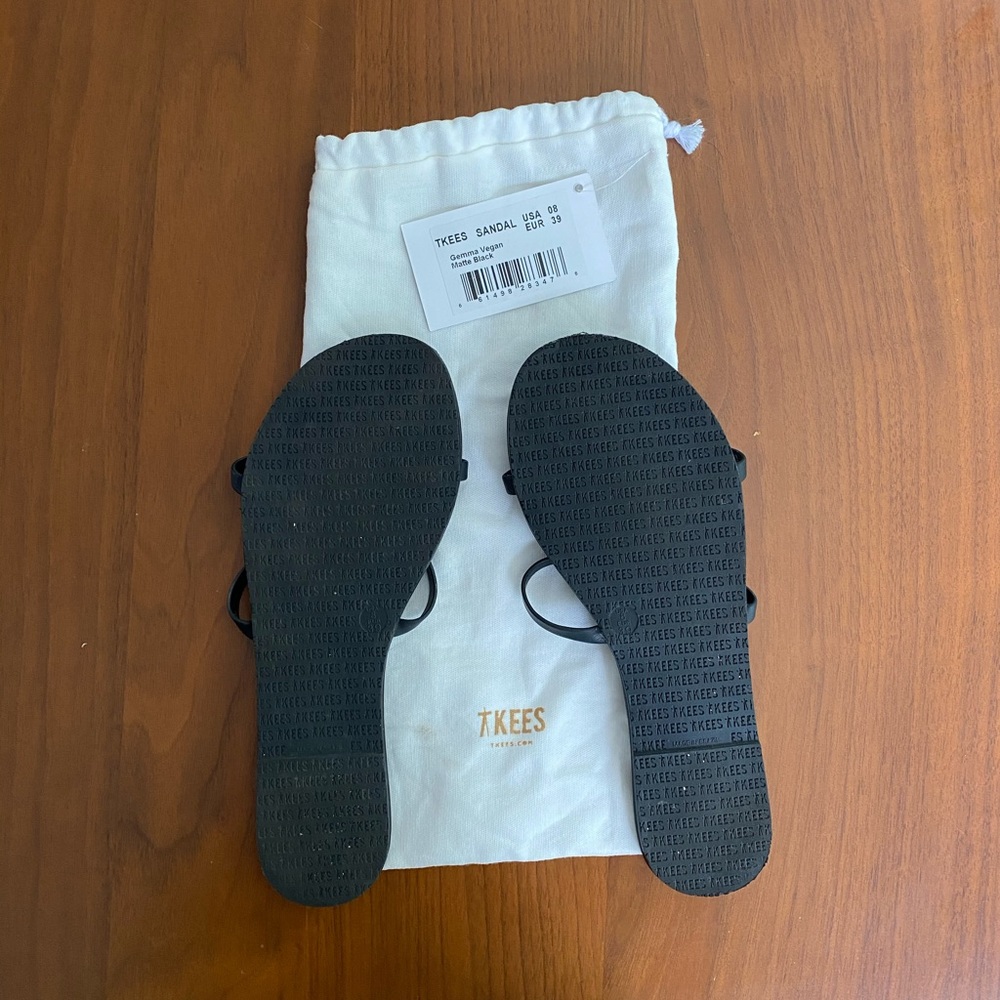 TKEES GEMMA BLACK SANDAL - worn once